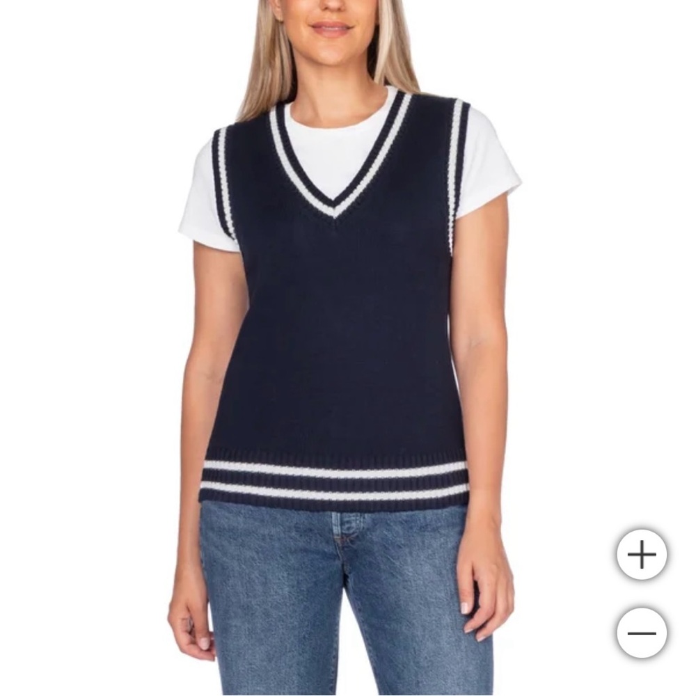 In Conversation Women's Cotton Sweater
Vest, S
